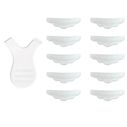 Silicone Eyelash Perm Pad & Curler Applicator Set - Lash Lifting Tools (White)