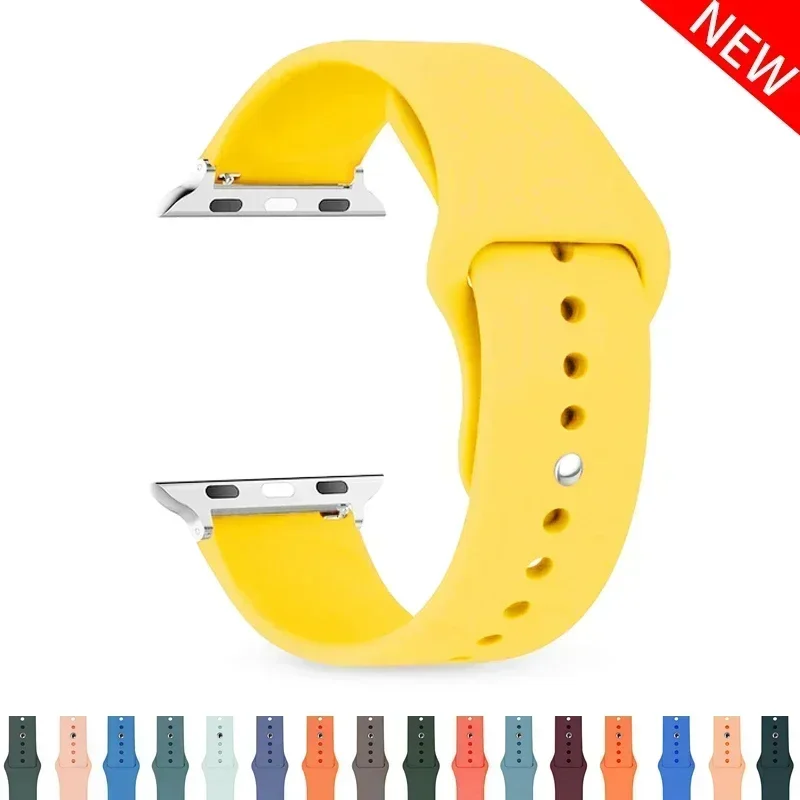 Premium Silicone Strap for Apple Watch - Sleek and Durable Bracelet Replacement