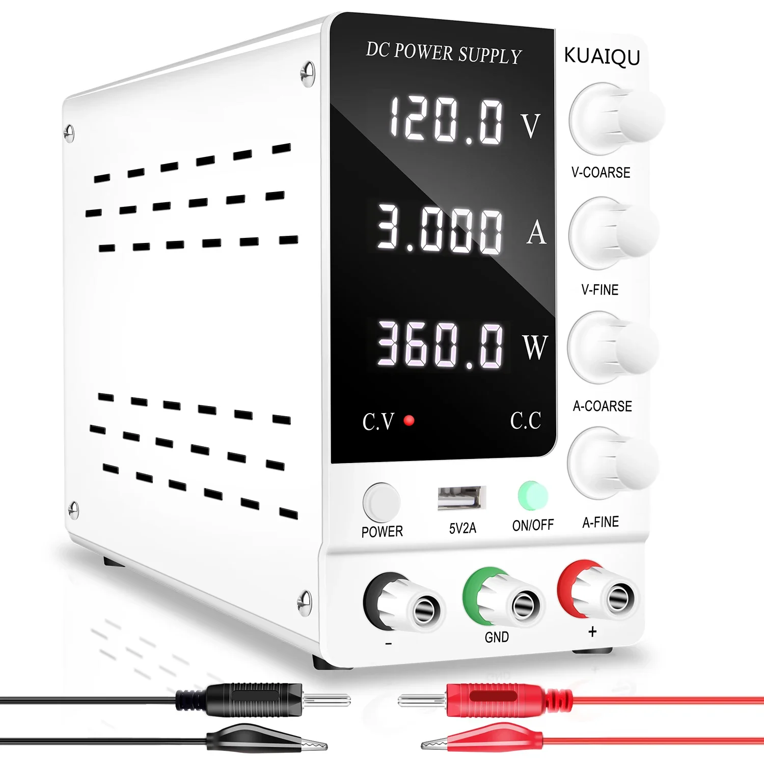

KUAIQU SPS-C1203 120V 3A Dc Auto Maintenance Switch Side Display Digital Power Mobile Phone Maintenance Tool 360W Multi-Function