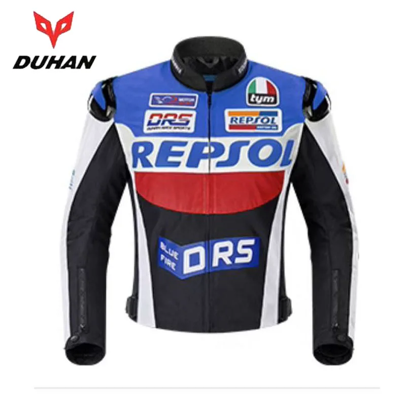 New Winter Men's Motorcycle Riding Jacket DUHAN REPSOL Biker