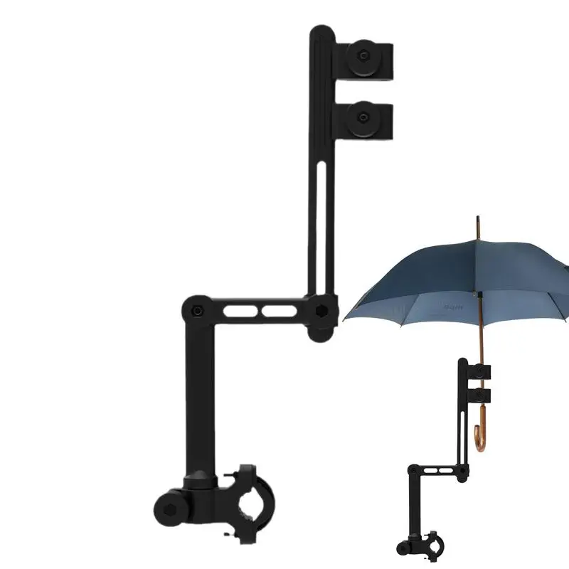 Stroller Umbrella Attachment Adjustable Stroller Umbrella Holder Multifunctional Golf Cart Holder Handle Bar Mounted