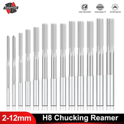 HAMPTON Precision Machine Reamer - H8 1.0 - 12mm Straight Flute Tool - H8 3.0mm