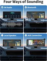 Srnubi 10.26/11.26" Caméra de tableau de bord Android Auto Carplay 4K avec enregistreur vidéo de conduite et navigation GPS 7