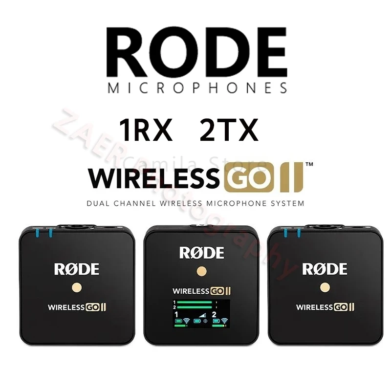 Rode Wireless Go Ii Wireless Microphone Dual Channel Rx 2tx 200m 
