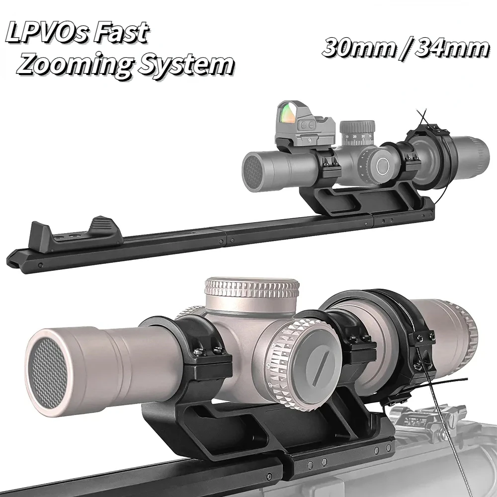 

Tactical LPVOs Fast Zooming System Scope Switch 1.93" Optical Centerline Height Mount For 30mm / 34mm Tube Scopeswitch