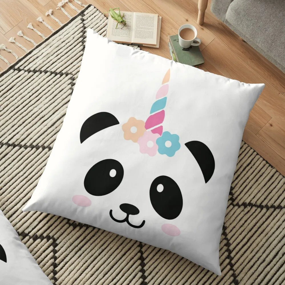 

panda unicorn Floor Pillow Decorative Cushions For Living Room