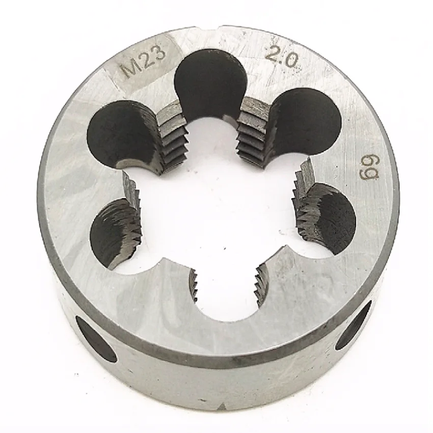 

Free Shipping Metric Die M23*0.75/1.25/1.5/2.5mm Round Manual Die for Steel Iron Aluminum Copper Workpiece Threading DIYER Maker