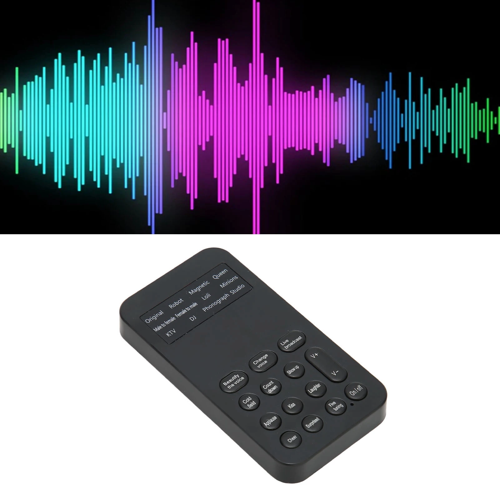 사운드 체인저 음향 효과 기계 음성 체인저 휴대용 음성 체인저 장치 전화 통화 게임용 8 사운드 효과 기계