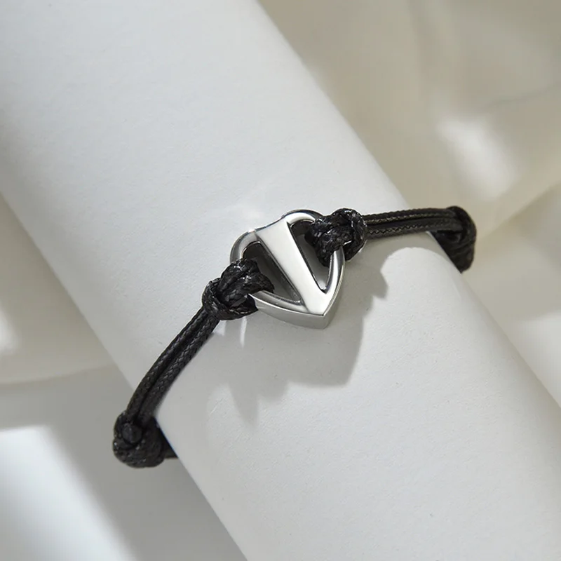 Custom Unisex Stainless Steel Heart Cremation Urns Bracelet for Ashes Memorial Bracelets Jewelry Adjustable Length 17cm-25cm 3