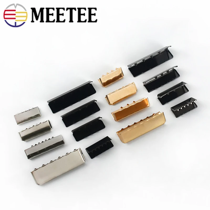 10/20/50pcs Metal Strap Clip Buckles Suspenders Pants Belt Buckle Tail
