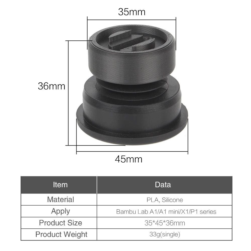 Anti-Vibrations-Fußpolster Für 3D-Drucker – 4 Stück, Gummifüße Für X1, X1C, P1P, P1S, Stoßdämpfend & Staubdicht