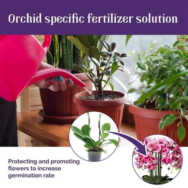 1 Pc Orchid Virágok Különleges Összetett Műtrágya 50Ml Növényi Növekedés Fokozó Kiegészítő Folyékony Plamt, Orchideák És Savak Termesztése - Image 3