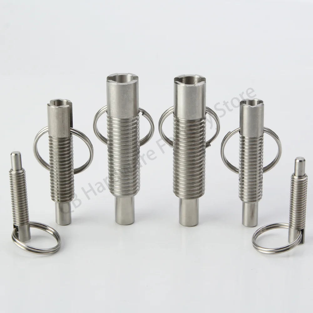 

Free Shipping QB234 Hand-Rrtractable Plungers Pull Ring-Locking Type Stainless /Carbon Steel Index Bolts Indexing Plungers