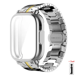 Luxury Metal Bracelet with Soft TPU Case & Strap for Redmi Watch 5 Lite (SGS)