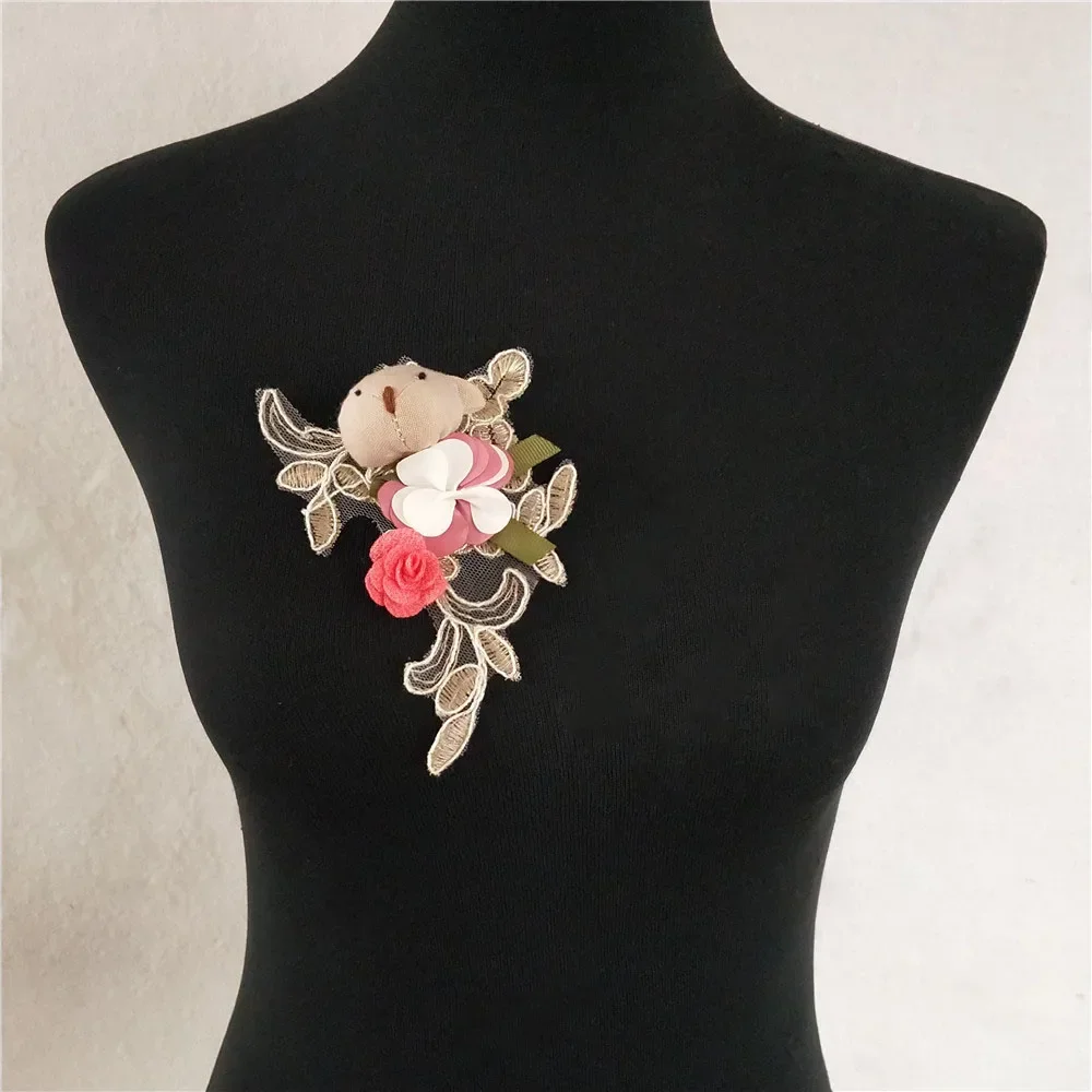 Fashion style Lace Collar Embroidery Applique DIY Sewing Lace Neckline Decoration Wedding Dress Accessories Craft Supplies lace garment accessories lace sewing supplies lace decoration lace accessories lace sewing accessories clothing craft accessories