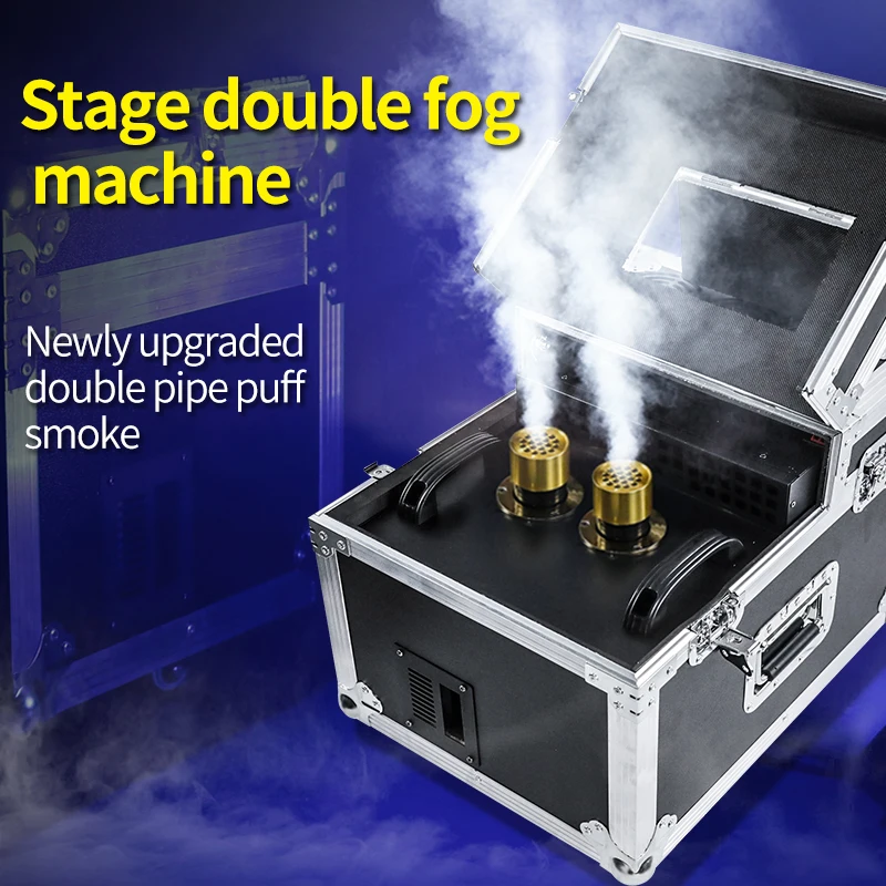 600W Double Fog Machine Props Special Effects Mist Spraying Somke Machine With Dmx Control For Dj Disco Home Party Nightclub