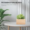 4 Pcs Lidless Storage Boxes Handicraft Wooden Boxes Small Crates Unfinished Wood Crate Jewelry Gift Boxes Containers Display 2