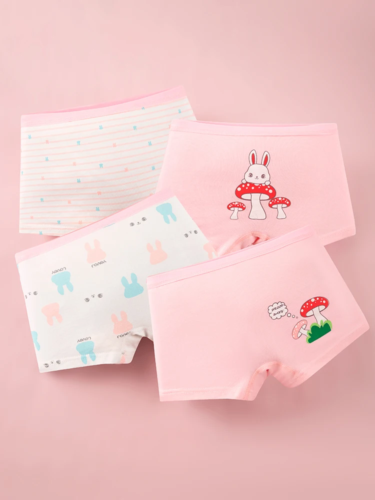 LJMOFA 4pcs Children Girl Underpants Briefs Cartoon Princess Kids Short  Panties Cute Printing Cotton Soft Toddler Underwear B301 - AliExpress