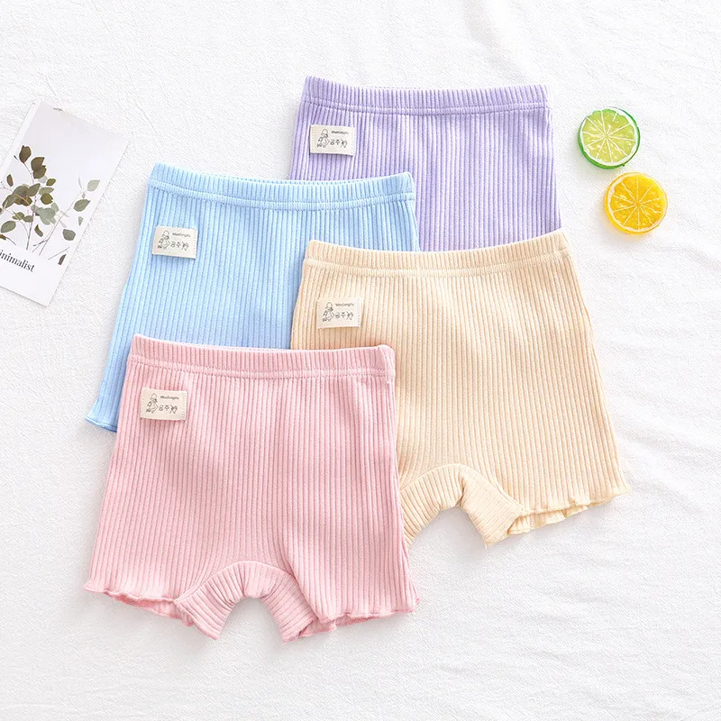 Cotton Girls Safety Pants Kids Short Pants Underwear Children Summer Shorts Underpants For 2-9Years Old