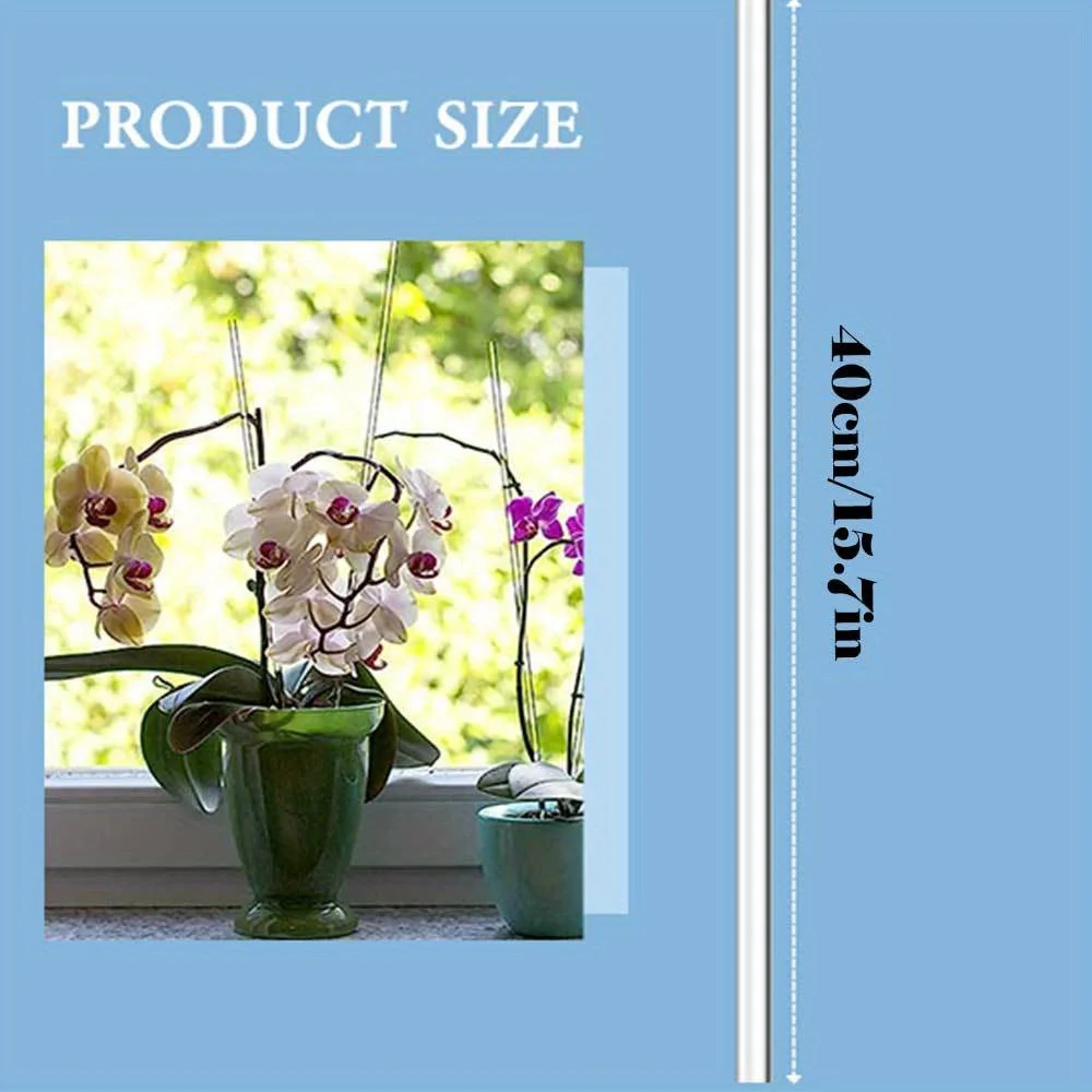 Plant Stakes 10 transparent multi-functional garden posts for orchids tomatoes flowers