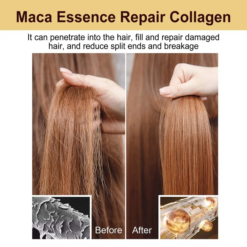 Collagen Hair Mask Repairing Damage Frizz Moisturizing Deep Oil Control Nourish Shiny Soften Root Smooth Hair Care New tool