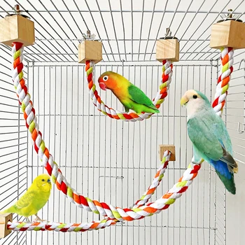 Parrot Cotton Rope Swing Toy 1
