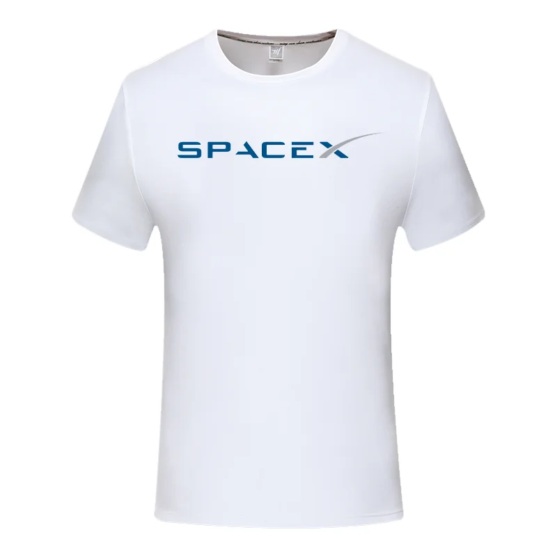 

Новинка, футболка с логотипом SPACEX SPACE X, дизайн с изображением Арона, Мужская брендовая футболка размеров от XS до 5XL, мужская летняя детская футболка