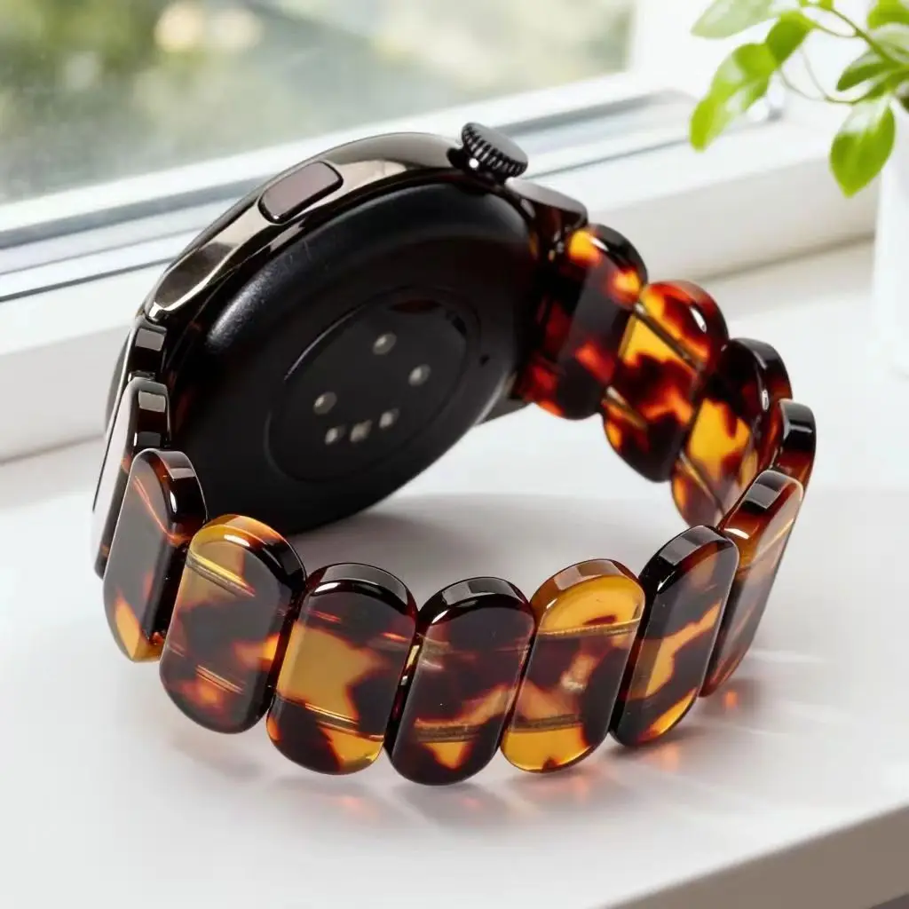 Universal Resin Quick Release Elastic Watch Strap - 18/20/22mm