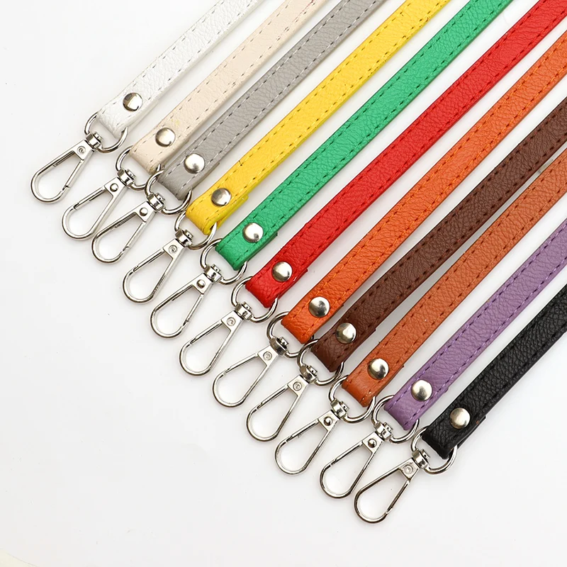 120cm Adjustable Pu Leather Bag Strap 1.2cm Wide Shoulder Bag Handle for Handbag Crossbody Straps Bag Part & Accessories 120cm pu leather bag strap handbag metal chain shoulder straps purse crossbody bags chain replacement bag chains bag handles