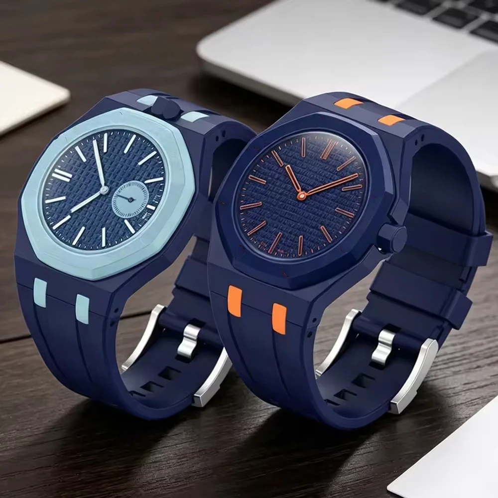 เคสและสายซิลิโคนสำหรับนาฬิกาพก Swatch x AP Royal pop พร้อมอุปกรณ์แปลงเป็นนาฬิกาข้อมือ