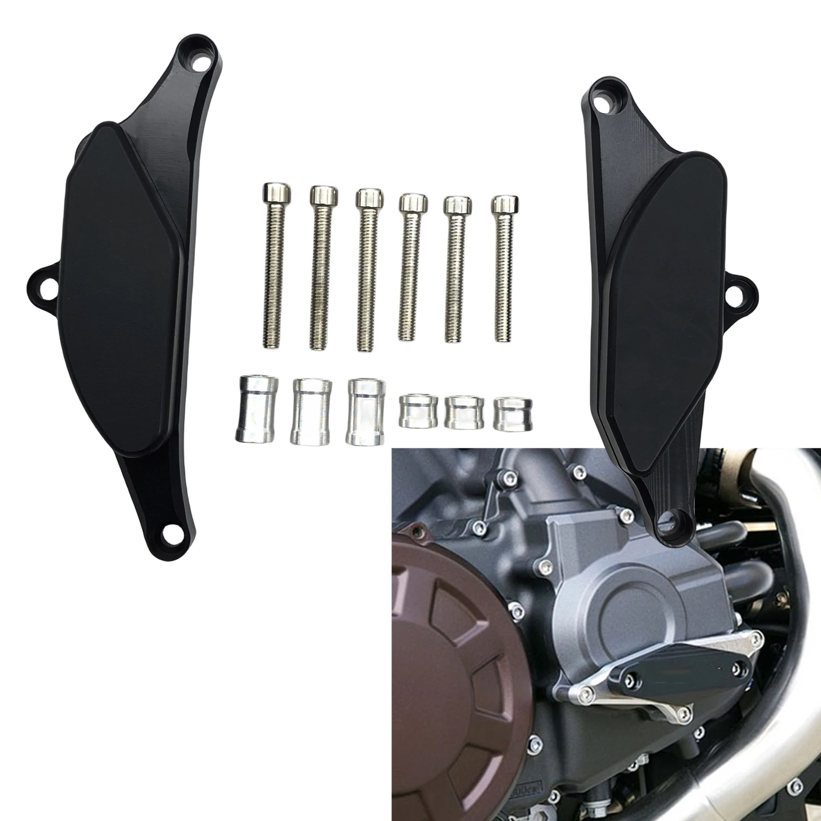 

Motorcycle Engine Guard Cover Case Crash Pad Frame Slider Guard For Yamaha Vmax 1700 2009-2018