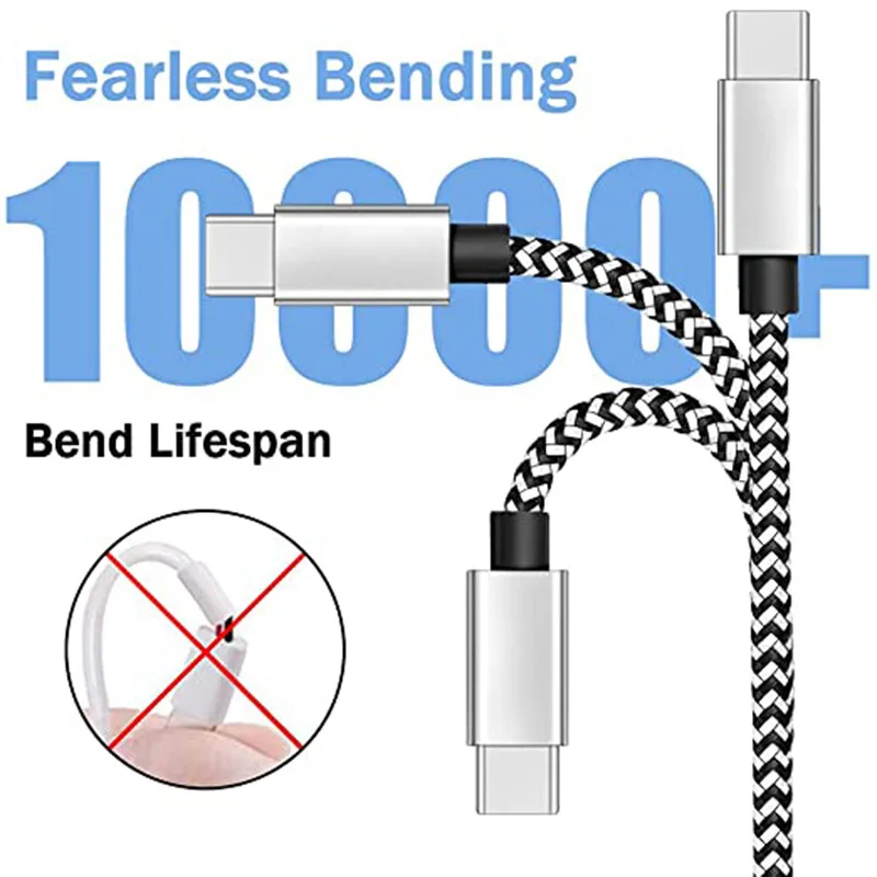 Premium Nylon USB A to Type C Fast Charging Cable
