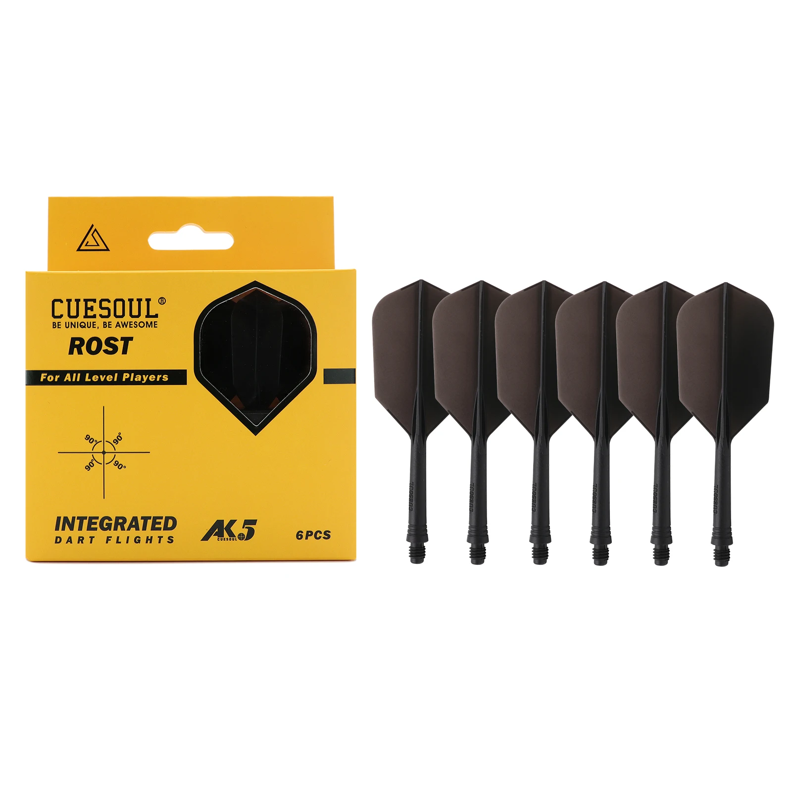 

CUESOUL интегрированный фотовал и полеты 6 шт. тонкая форма-черный 28 мм