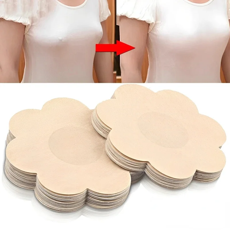 Disposable Nipple Covers Petals Self-adhesive Women Strapless Bra Chest Patch Lifting Seamless Invisible Underwear Chest Paste nipple covers womens lingerie women lingerie