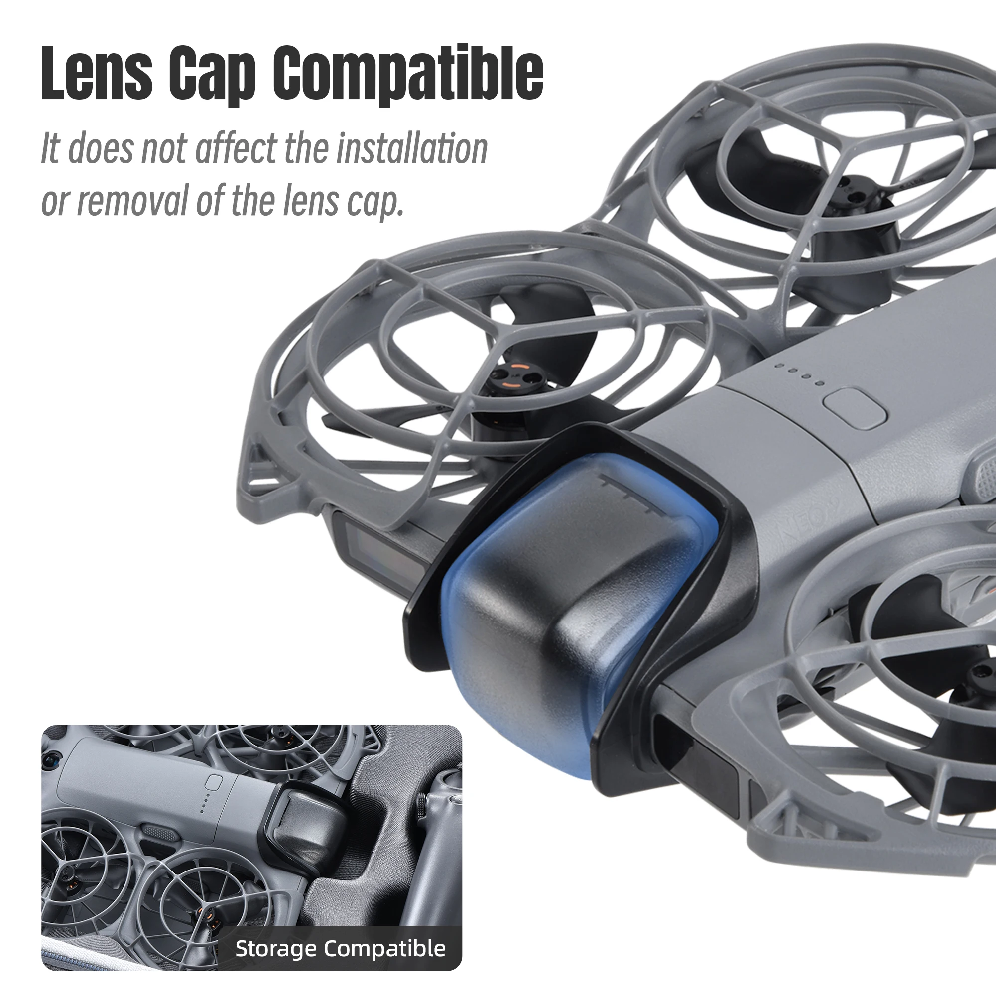 Pare-chocs Cardan DJI NEO 2 - Protection Objectif Drone Noir