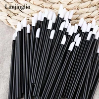 Lanjinglin 50/100 Pcs Disposable Lip Brush Lipstick Testers Wands Applicators for Makeup Lip Brushes Makeup Beauty Tool 4