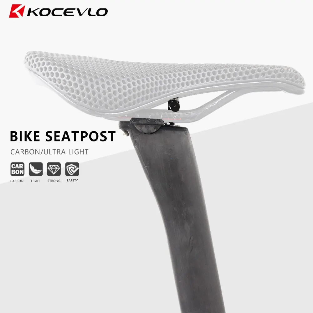 Tige De Selle Carbone X-PERIA 30.9x400mm 135g - Titane - Ultra Légère