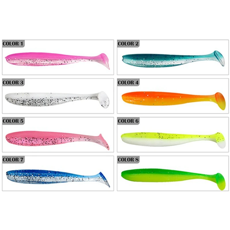 QXO 10pcs/Lot Soft Lures Silicone Bait 7cm 2g Goods For Fishing