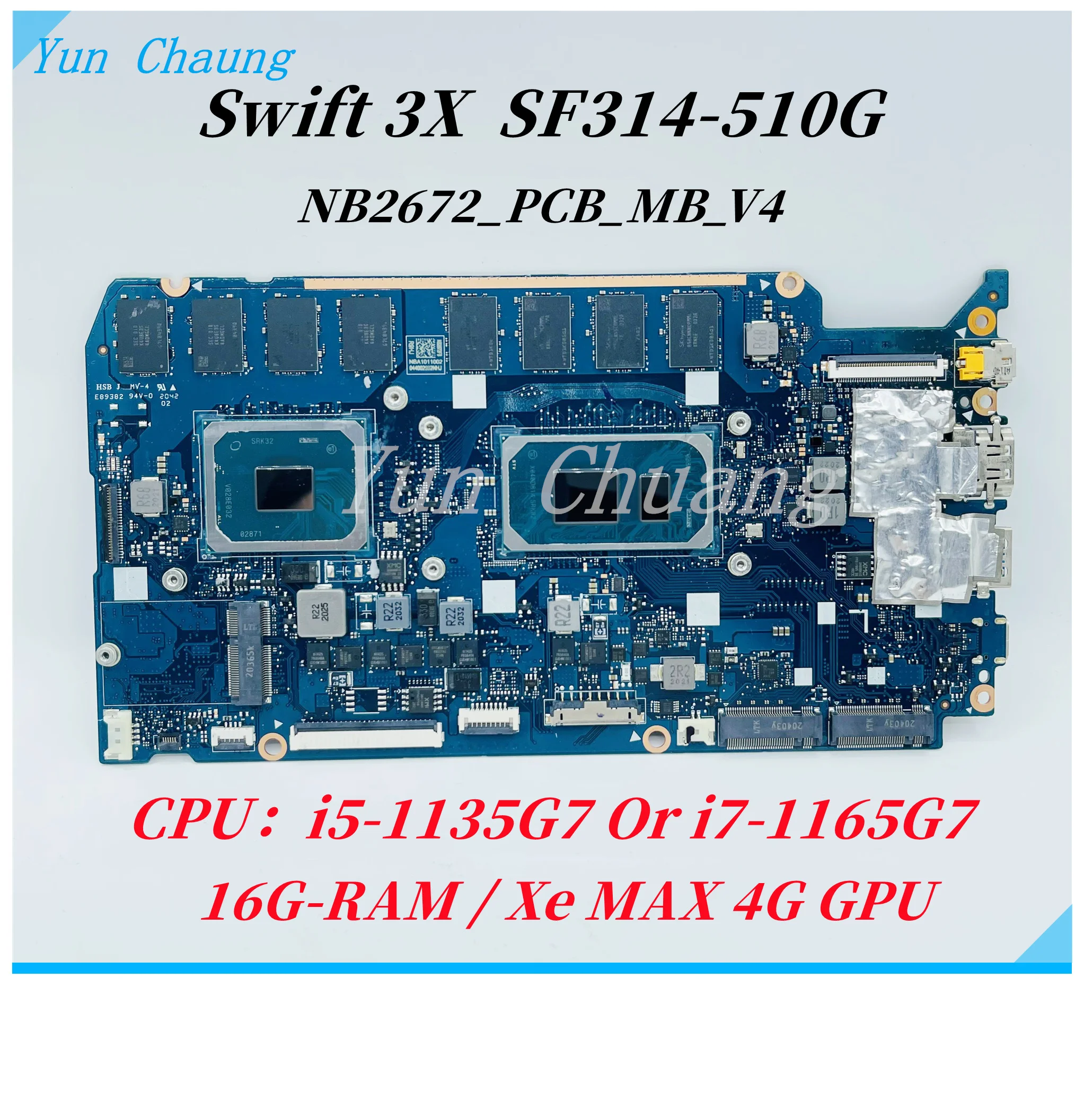 ◎MON◎ページ For ACER Swift SF314-510G N20H3 Laptop Motherboard NB2672