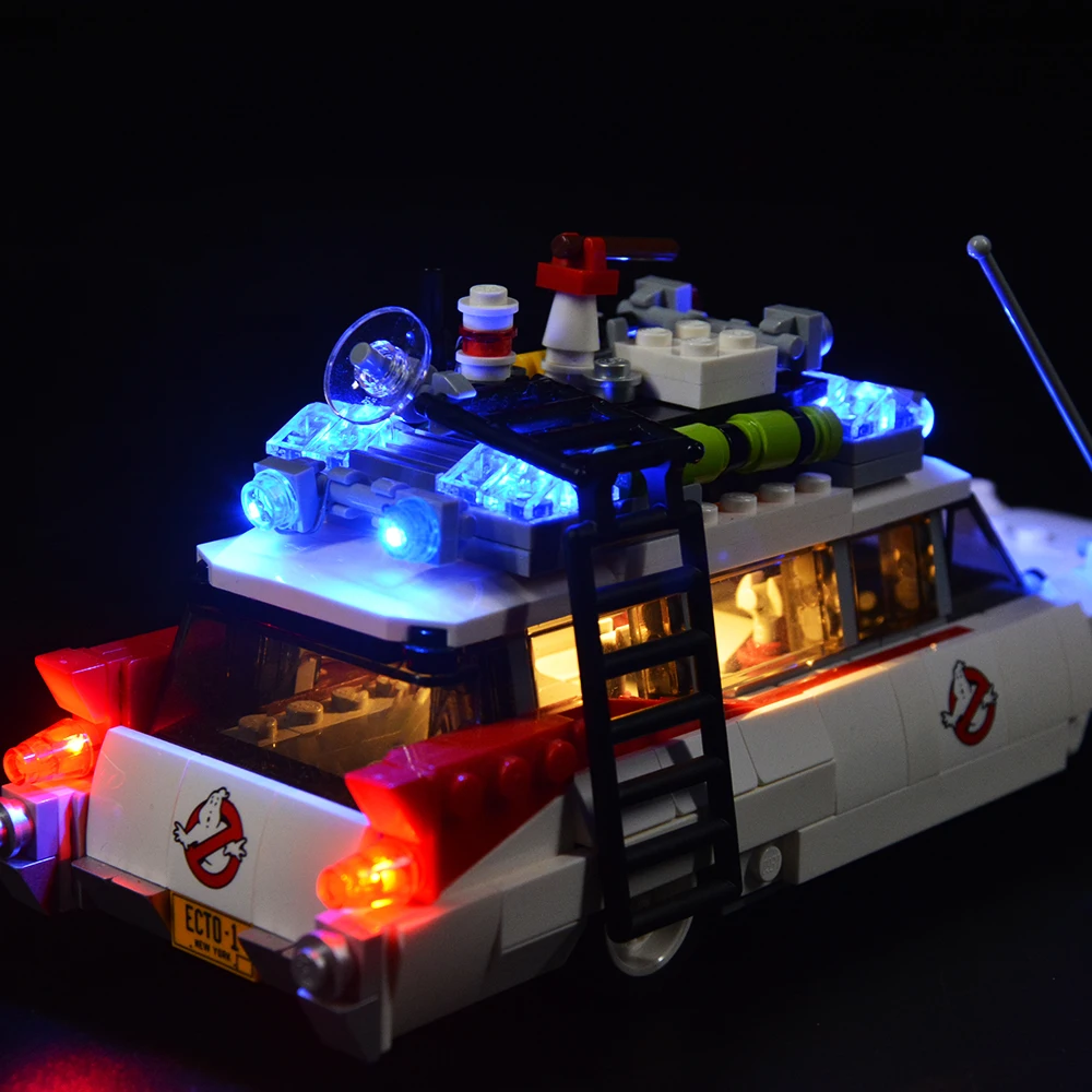 21108 Ghostbusters Ecto-1 자동차 벽돌 DIY 장난감 세트용 LED 라이트 키트(빌딩 블록은 포함되지 않음)