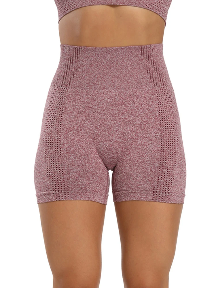 High Waist Scrunch Booty Yoga Shorts Women Nylon Gym Fitness Tummy Control Ruched Butt Push Up Workout Sports