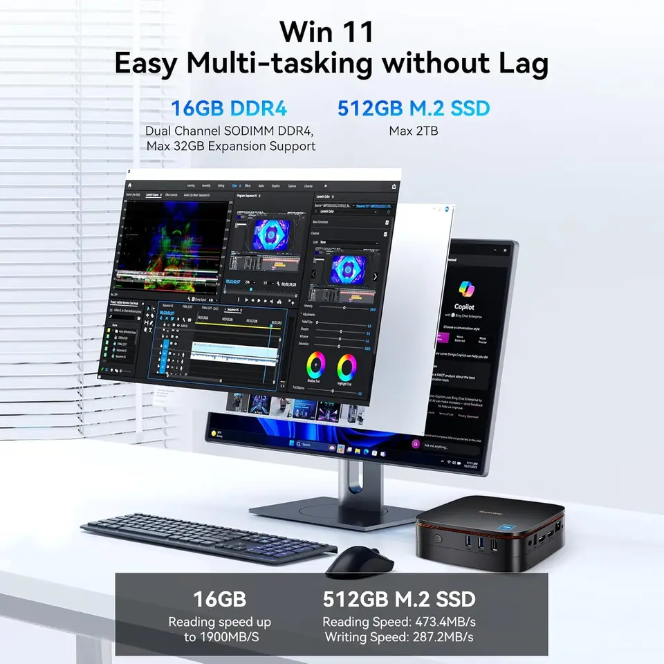 Blackview MP60　ミニPC Intel N150 16GB512GB Amazon.co.jp: 【2025ミニpc Intel N150初登場】Blackview ミニPC MP60