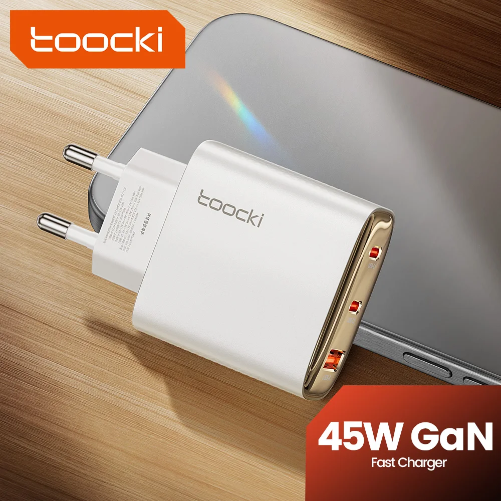 toocki 30 W Sneloplader GaN,Opvouwbaar Wwandlaadstekker met USB-C-Poort toocki 30 W Sneloplader GaN,Opvouwbaar Wwandlaadstekker met USB-C-Poort