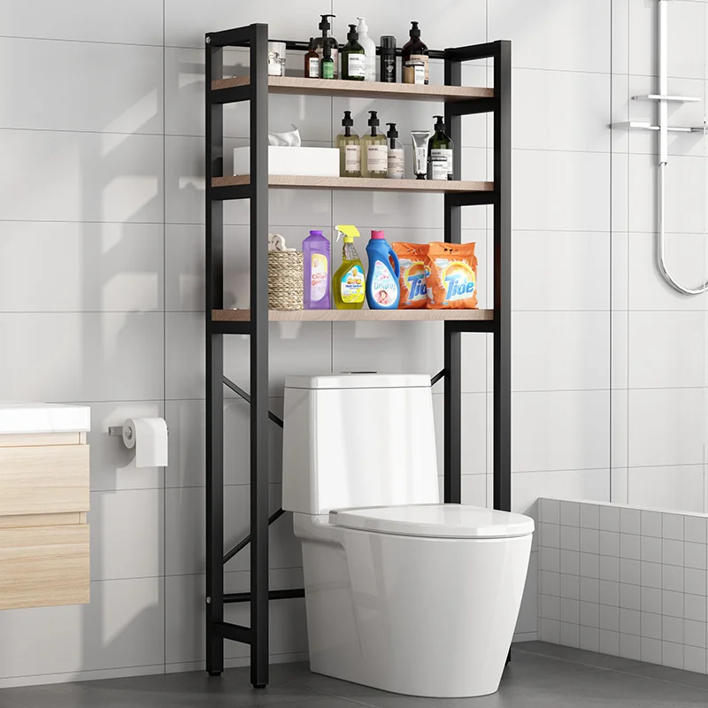 Utex 3-Tier Ladder Shelf, Bathroom Shelf Freestanding, 3-Shelf Spacesaver Open Wood Shelving Unit, Ladder Shelf (White)