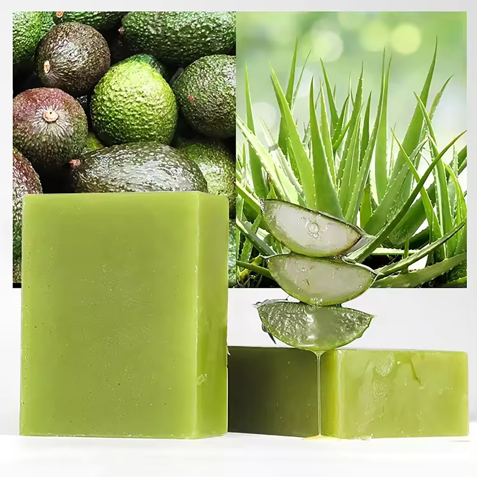 AILKE Aloe Vera Whitening Soap, Remove Acne, Pimples, Skin Radiant, Improve Skin Luster, Vegan Bath Wash for All Skin Types 5