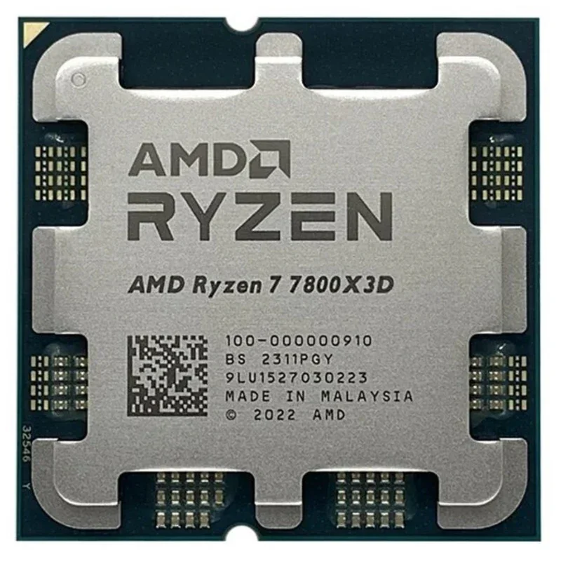 AMD Ryzen 7 7800X3D 4.2GHz L3=96M Processor 120W 8-Core 16-Thread