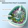 JOYMOOP Fruit Cleaner Spinner JOYLOOP, Large Fruit Washer Spinner, Fruit Cleaner Spinner with Washer Bowl, Spinner Washer 2