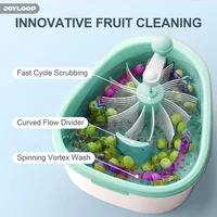 JOYMOOP Fruit Cleaner Spinner JOYLOOP, Large Fruit Washer Spinner, Fruit Cleaner Spinner with Washer Bowl, Spinner Washer 2