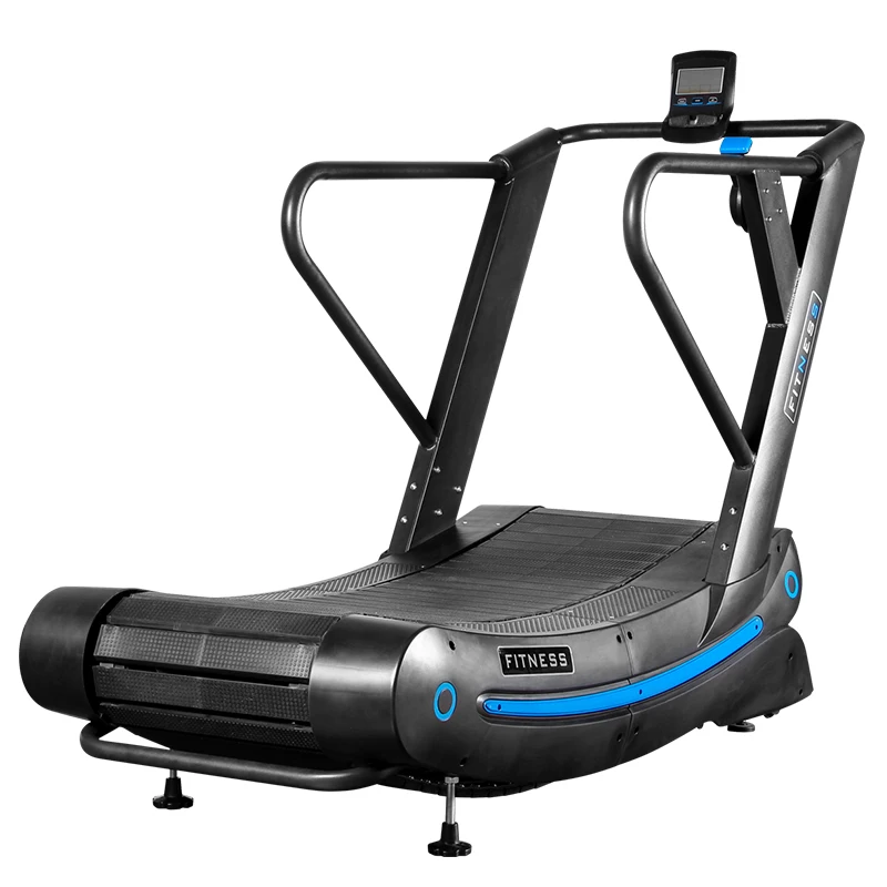 

Foldable Curved Treadmill Unplugged Home Used Treadmill Home Fitness