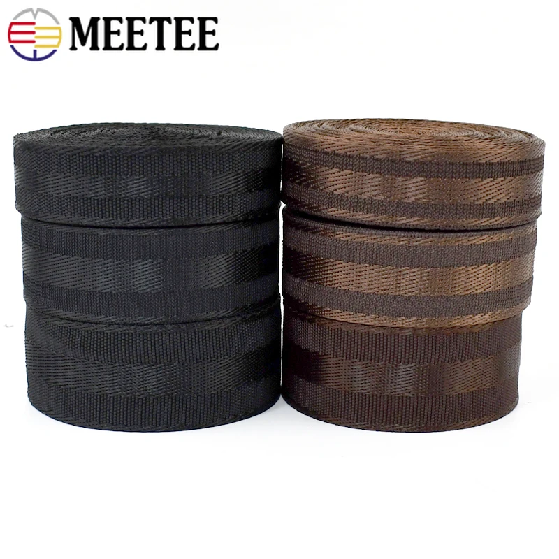폴리에스터 나일론 웨빙 테이프 배낭 숄더백 스트랩, 안전 시트 밴드, 애완동물 의류 벨트, DIY 액세서리, 5m, 25mm, 32mm, 38mm